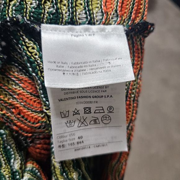 M Missoni Striped Bow Jumpsuit Size 40/4 - Picture 13 of 16